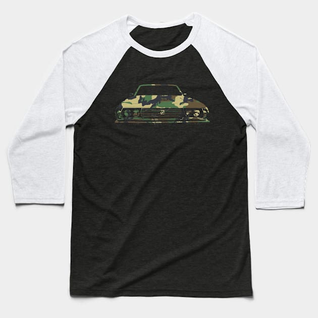 Leyland P76 1970s Australian classic car woodland camo Baseball T-Shirt by soitwouldseem